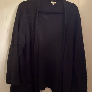 Black, Sonoma Long-Sleeve Sweater Cardigan